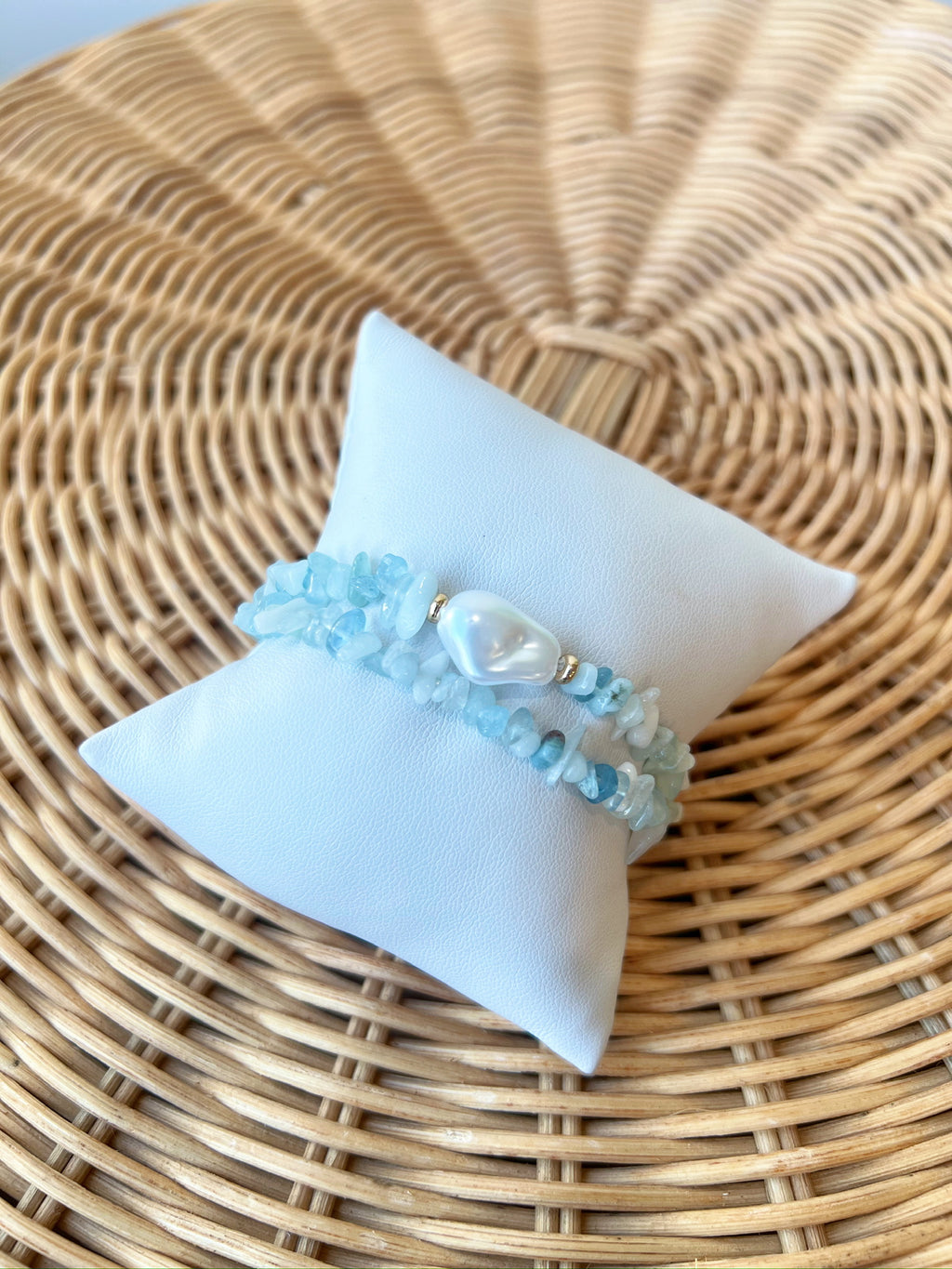 Carrie Stone Bracelet- Blue