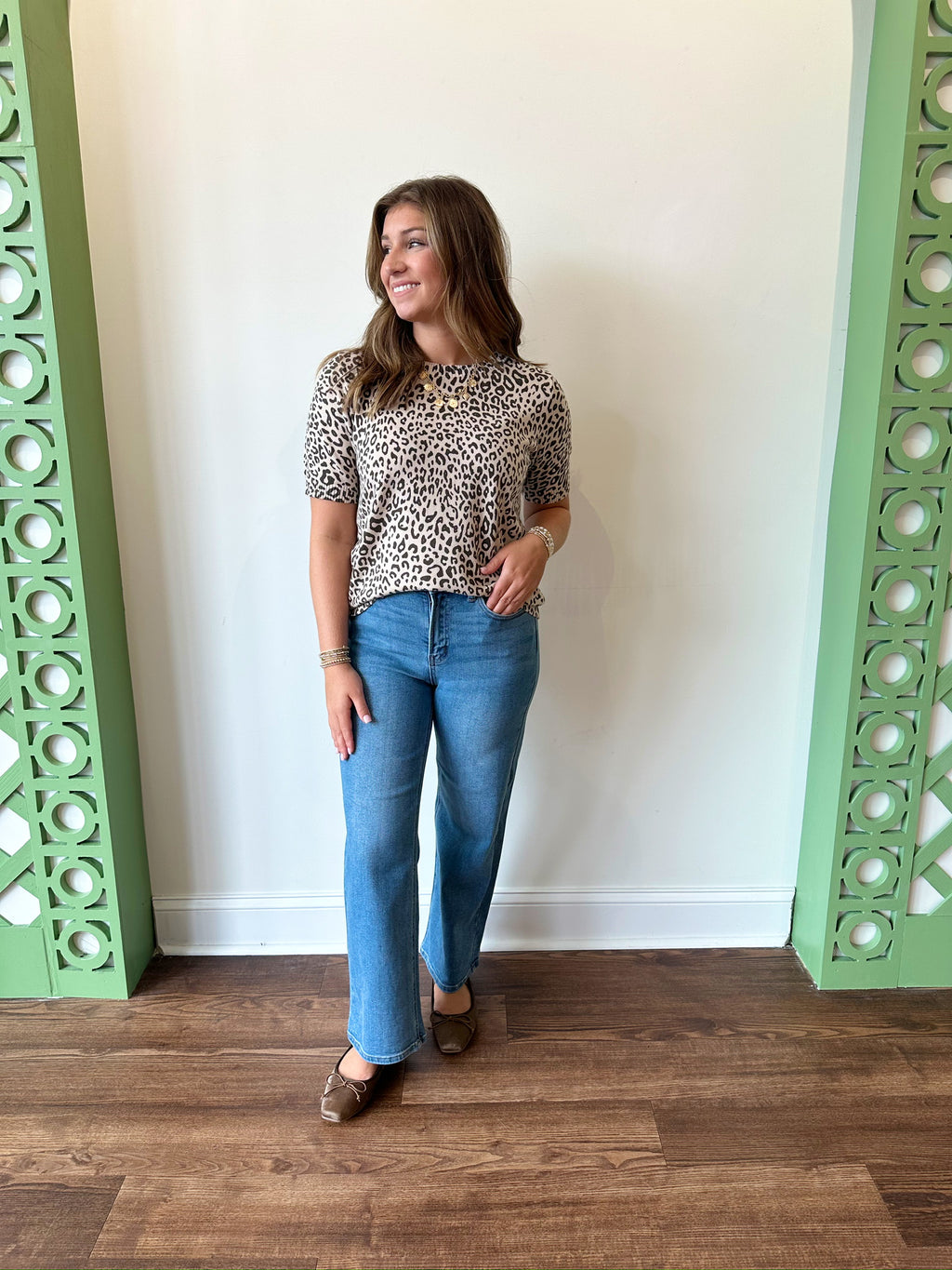 Erica Leopard Top