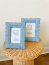 Blue Wicker Picture Frame-4x6