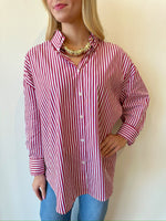 Eva Red Stripe Top