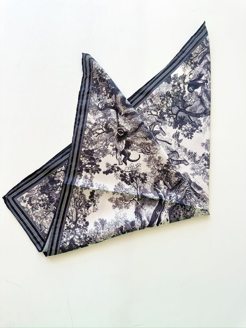 Annie Printed Bandana- Black