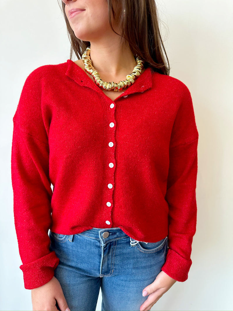 Taylor Red Cardigan