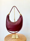 Sarah Woven Bag-Burgundy