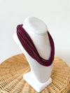 Ella Rope Necklace-Wine