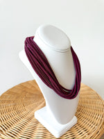 Ella Rope Necklace-Wine