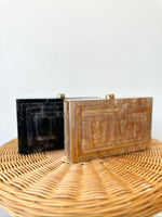 Kara Black Clutch