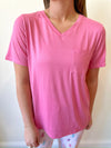 Highlands  PJ Tee- Pink