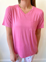 Highlands  PJ Tee- Pink