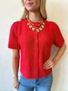 Jenna Red Top