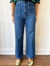 Lexie Patch Pocket Jeans-Dark