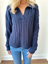 Brooke Navy Sweater