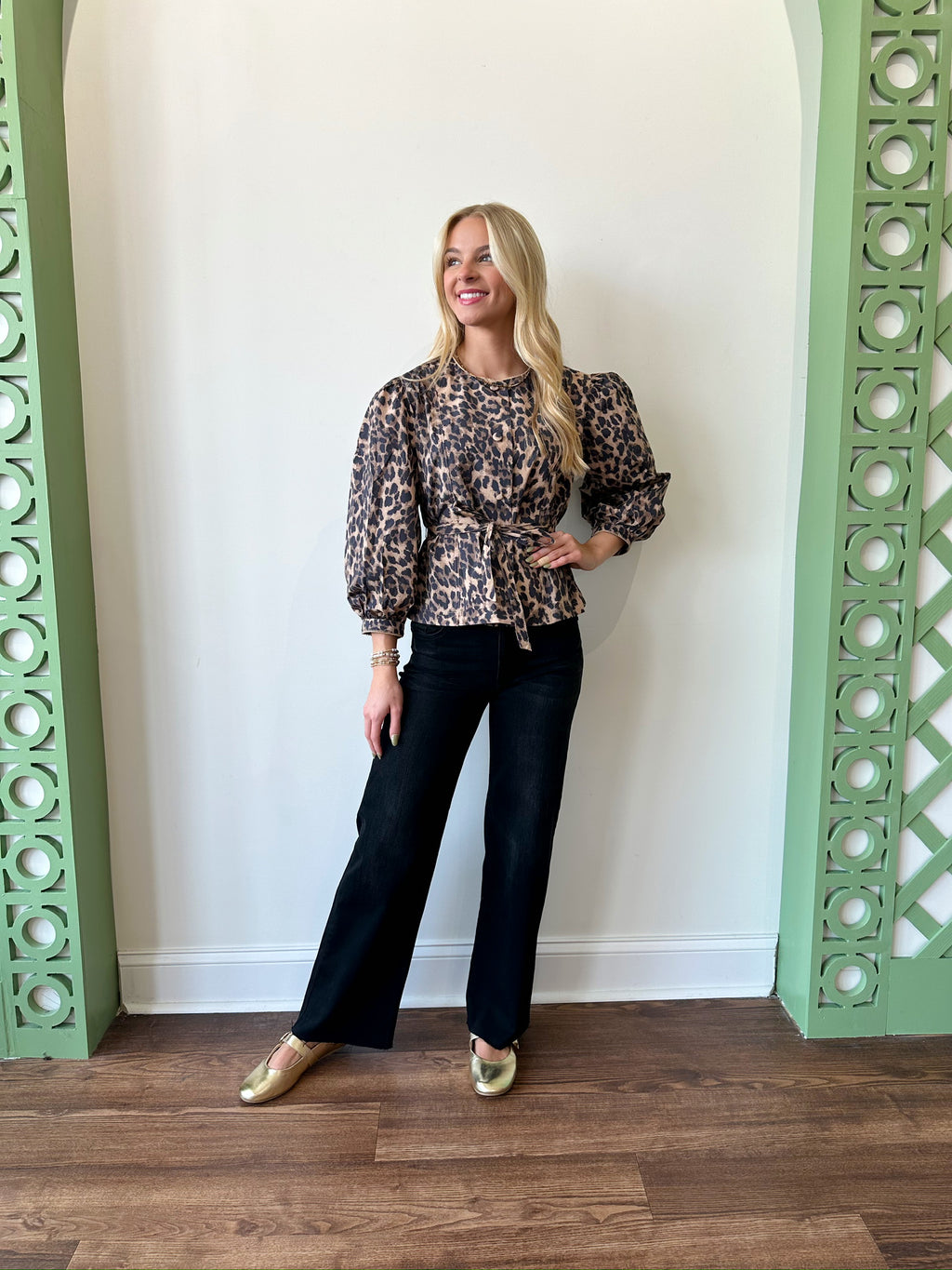 Hazel Leopard Top