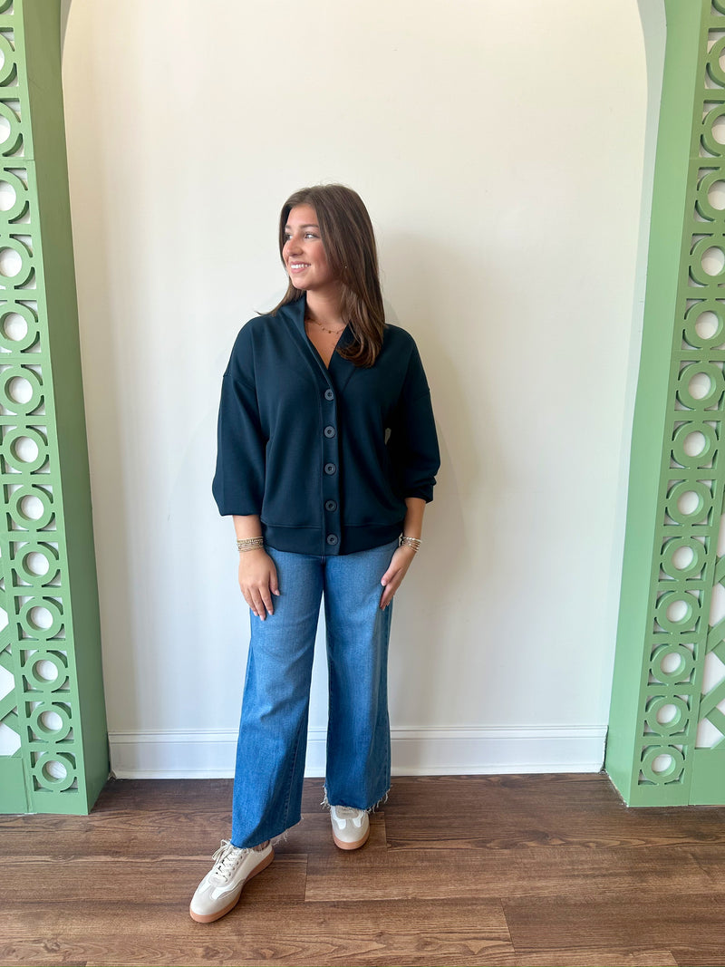 Amelia Navy Cardigan