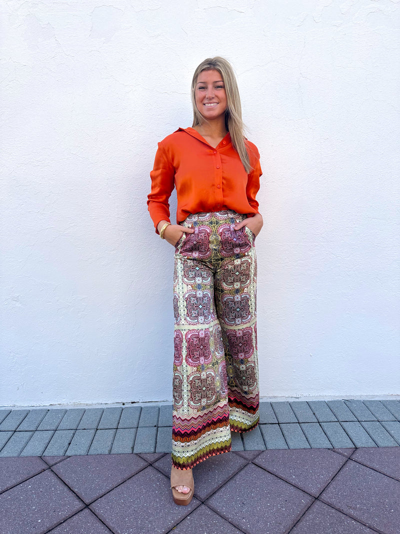 Savi Satin Pants