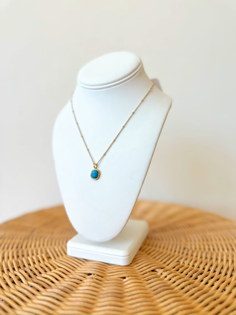 Mandy Turquoise Pendant Necklace