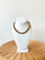 Harper Beaded Necklace-Brown