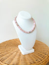 Harper Beaded Necklace-Pink