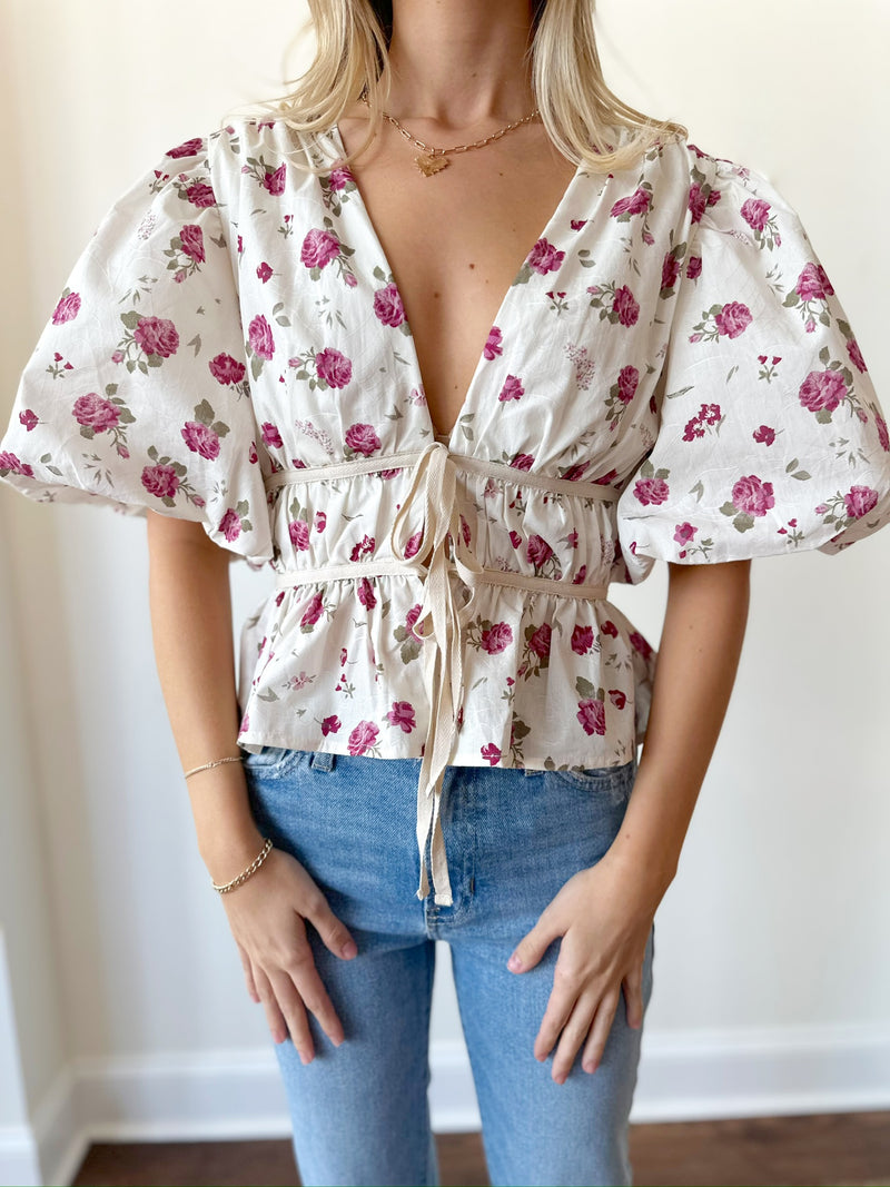 Sue Floral Top