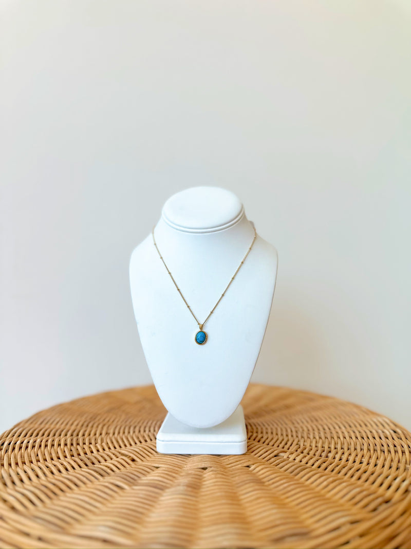 Mandy Turquoise Pendant Necklace
