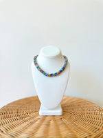 Lora Beaded Necklace- Blue