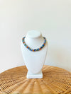 Lora Beaded Necklace- Blue