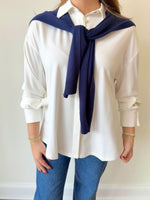 Karlie Navy Shawl-O/S