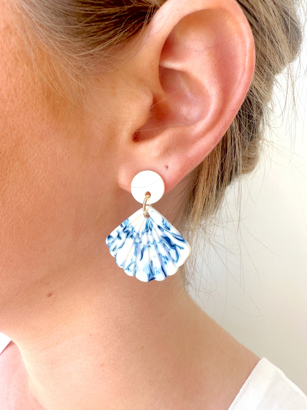 Seaside Dangle Earrings-Blue