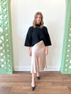 Lynnsey Champagne Satin Skirt