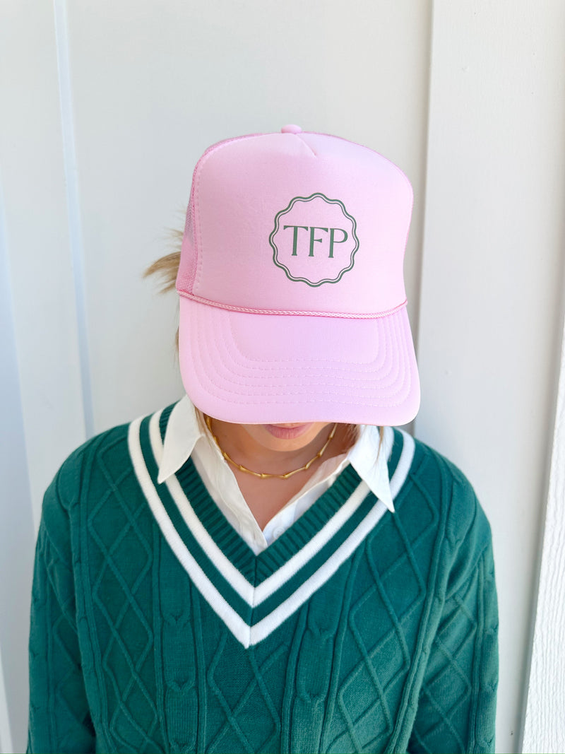 TFP Pink Scalloped Trucker Hat