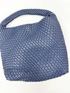 Brooke Woven Tote Bag- Navy