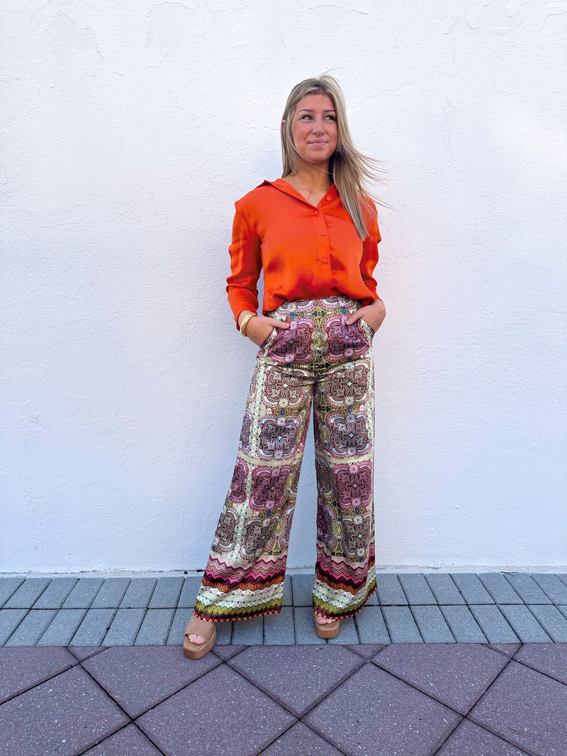 Ellen Satin Shirt