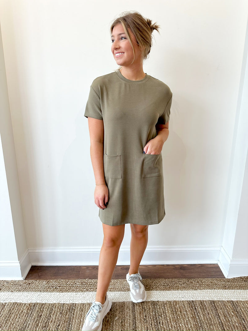 Penny Olive Dress