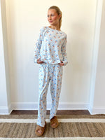 Annie Santa PJ Set-Blue