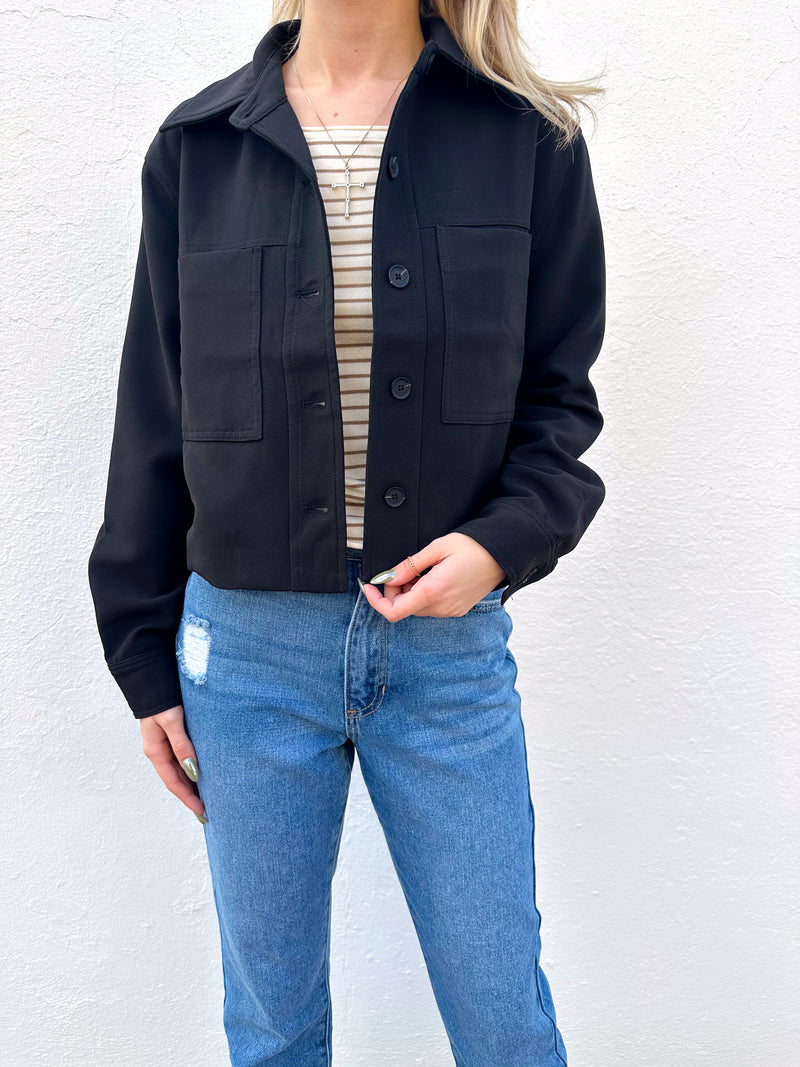 Skylar Black Shacket