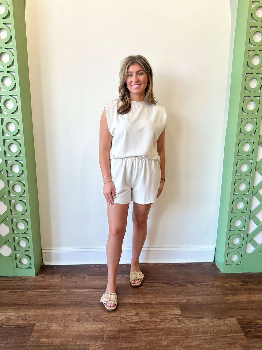 Isabella Ivory Shorts