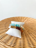 Sallie Beaded Bracelet-Turq.