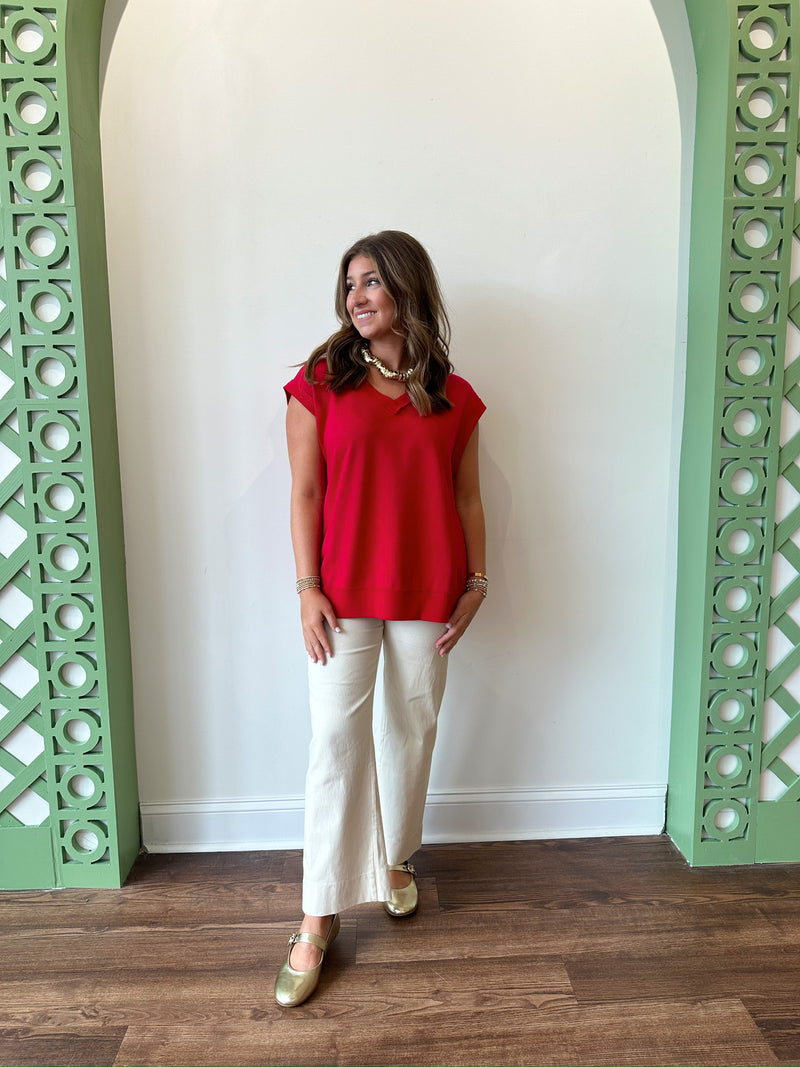 Ashley Red Top