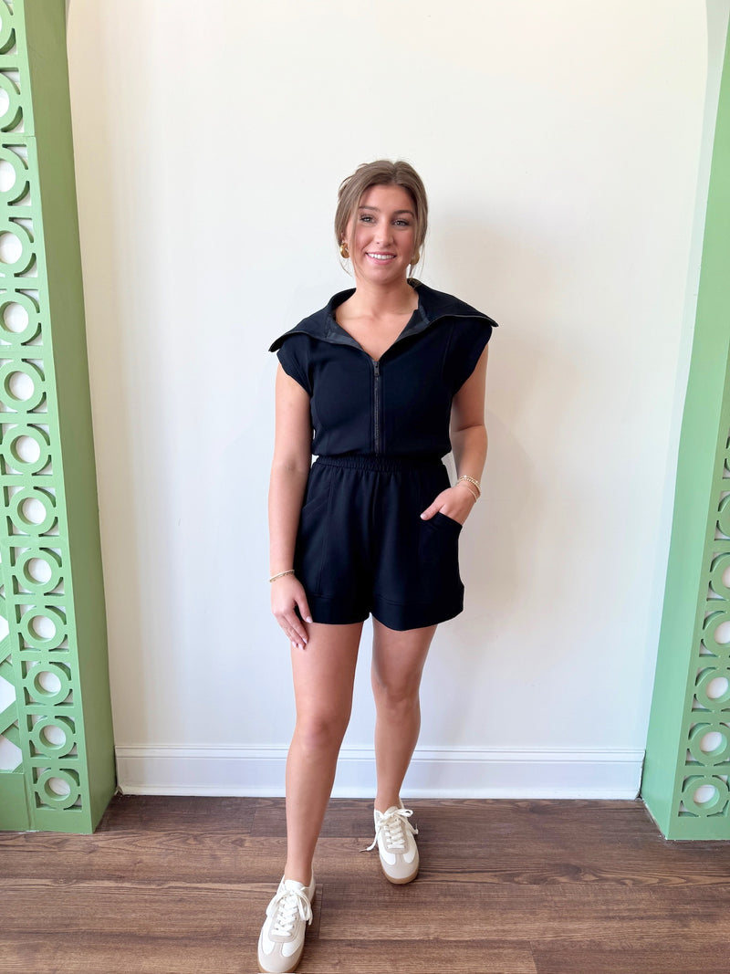 Erica Black Romper