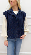 Libby Navy Vest
