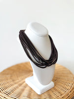 Ella Rope Necklace-Brown