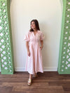 Jenna Pink Striped Dress