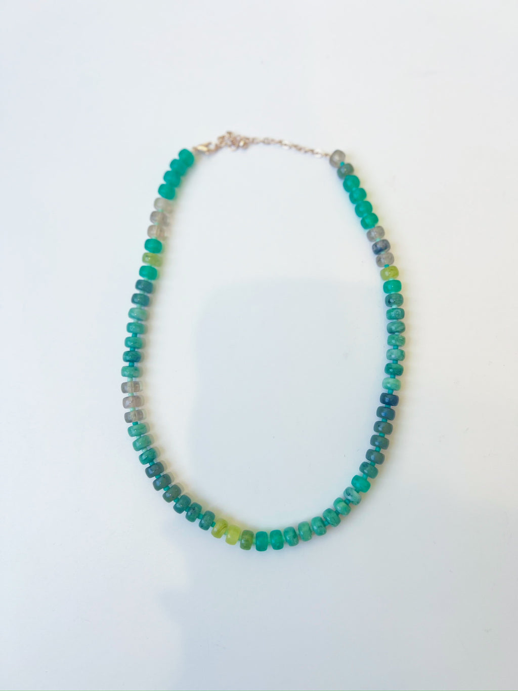 Jordan Beaded Necklace-Green