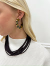 Carmin Studded Hoops-Tortoise