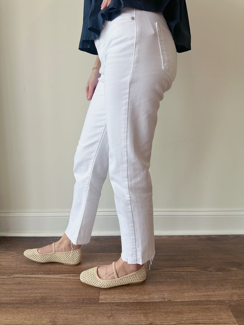 Jamie Straight Leg Jeans-White