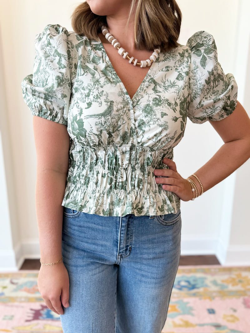 Josie Floral Top