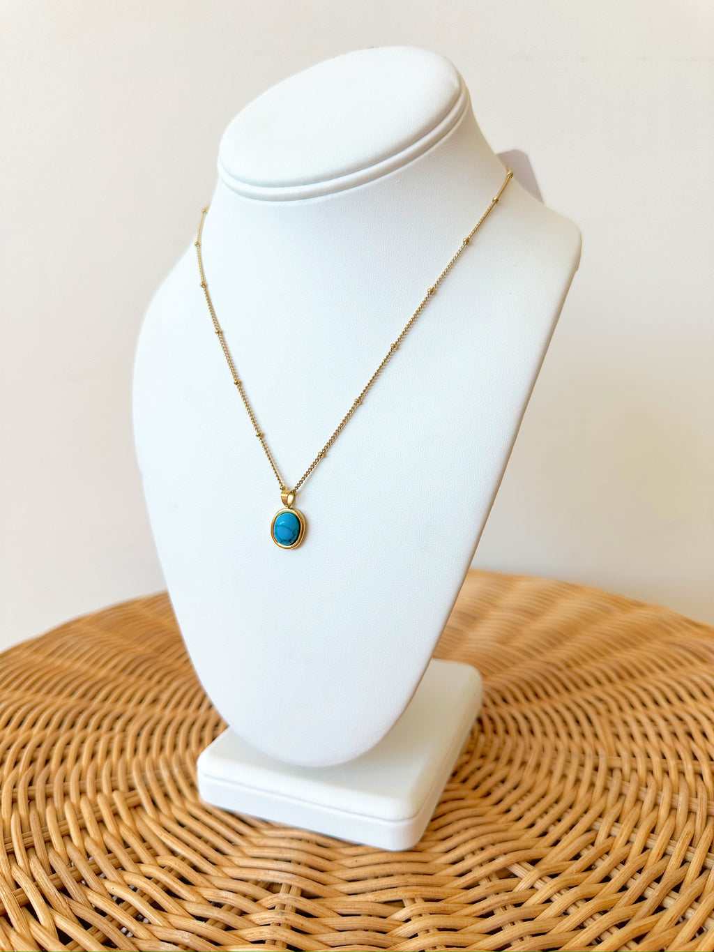 Mandy Turquoise Pendant Necklace
