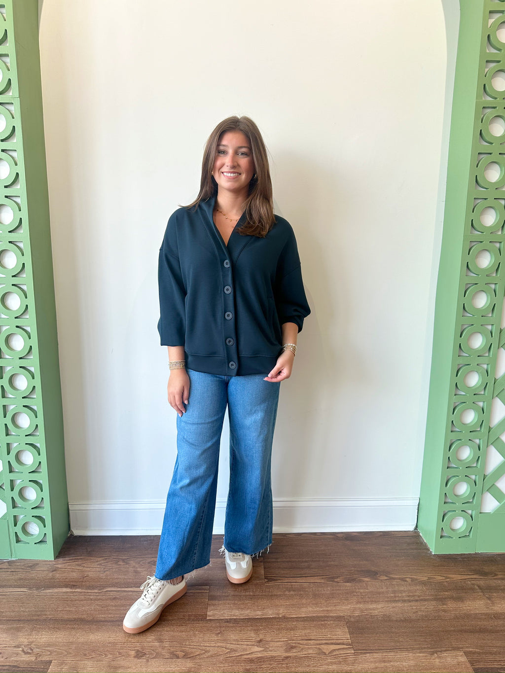 Amelia Navy Cardigan