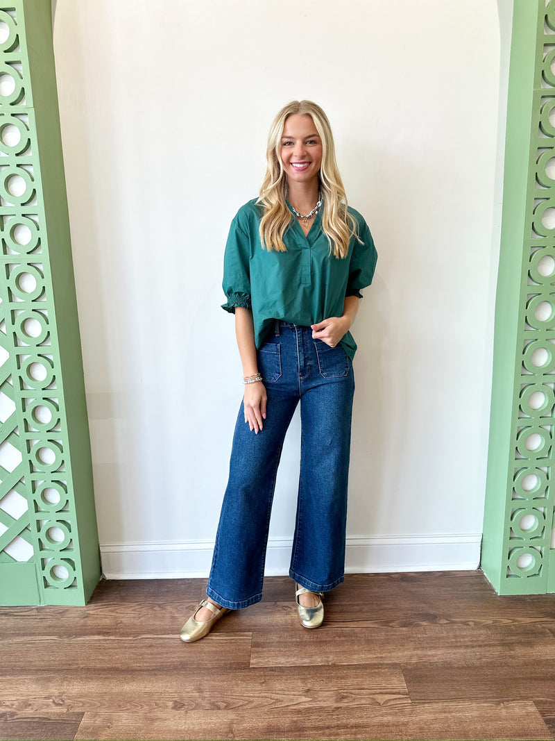 Leslie Green Top