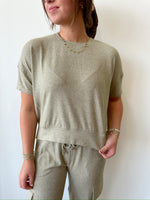 Leah Olive Top