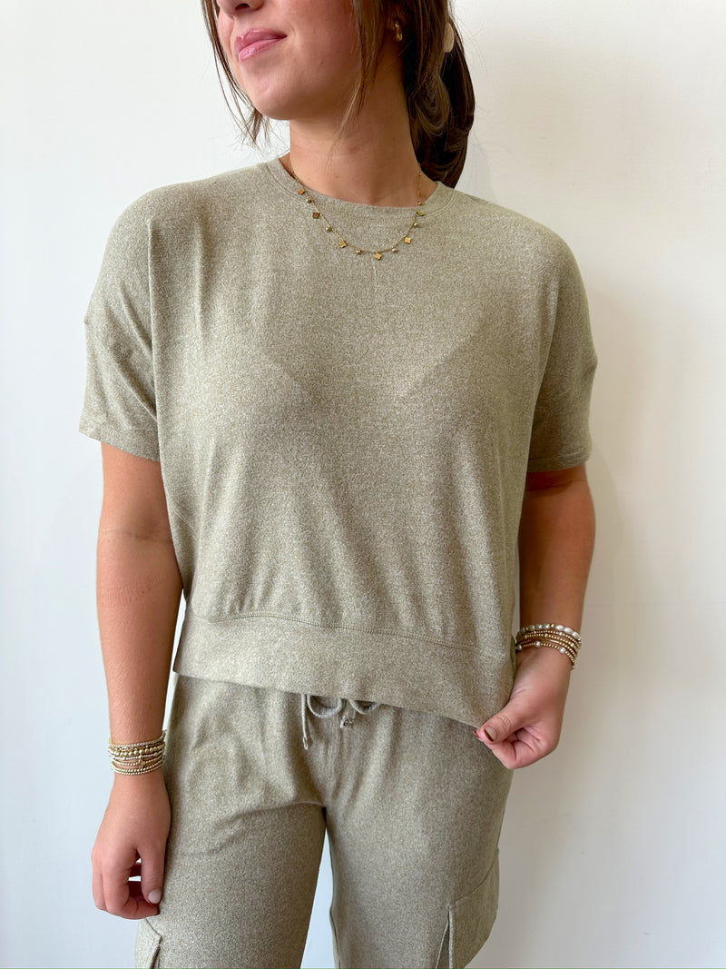 Leah Olive Top